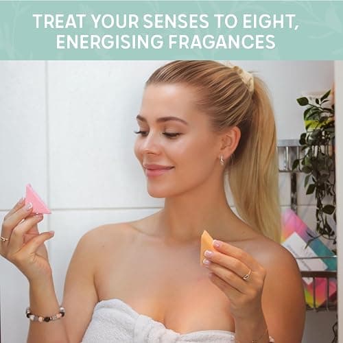 Level Body Mind Soul - Aromatherapy Shower Steamers - Energising, 8 Pack - Birthday Gifts for Women - Shower Bombs with Multiple Fragrances - Self Care Relaxation, Body Restore, Sinus Relief Vapour thumbnail 6