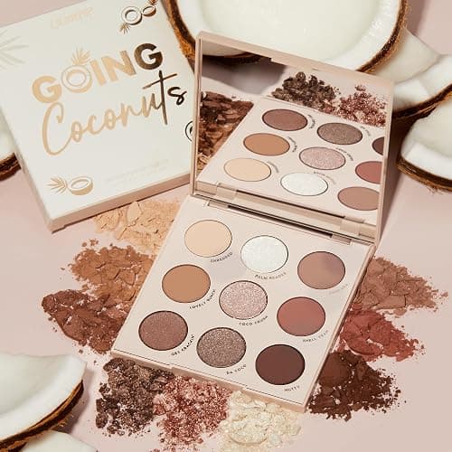 ColourPop Going Coconuts Eyeshadow Palette - Cool-Toned Neutral Eyeshadow Palette with Ultra-Velvety and Silky Finishes - High-Pigment Eye Makeup with a Long-Wearing Formula (0.3 oz) thumbnail 4
