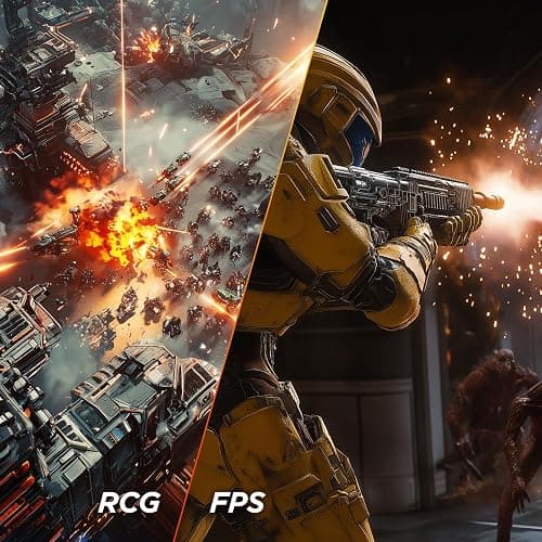 KOORUI 25 Inch Curved Gaming Monitor 240Hz FHD 1080P Computer Monitor, 1500R 1ms MPRT Display, Adaptive Sync, 90% DCI-P3,HDR, Eye Care, Tilt Adjustable, VESA 75x75mm, Black,G2511XC thumbnail 5