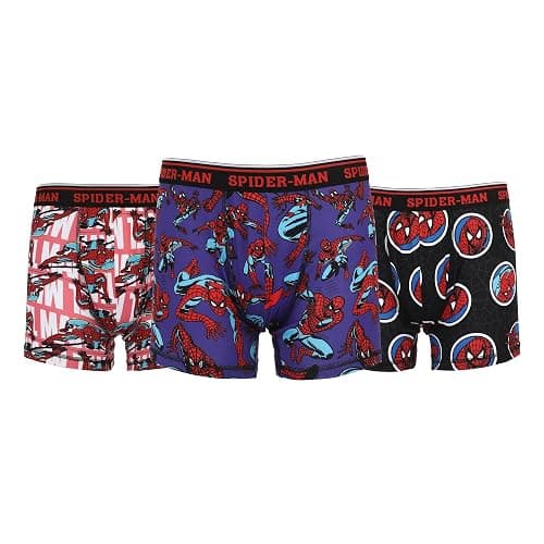 Bioworld Spider-Man Classic All-Over Character Print Men's 3-Pack Boxer Briefs - Image 1