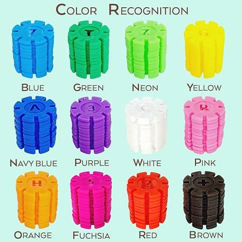 TOYLI Smart Coins 500 Pieces Interlocking Discs Set, Kids STEM Toys, Kindergarten Classroom Must Haves thumbnail 5