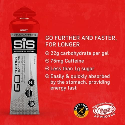 Science in Sport Go Isotonic Energy Gel with Caffeine, Berry Flavour, 60ml (6 Packs) thumbnail 4