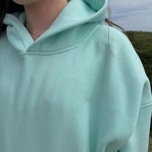 OOYDNZQL Women Teen Girls Graphic Oversized Hoodies Cute Embroidery Long Sleeve Hooded Sweatshirt Aesthetic Preppy Hoodies thumbnail 3