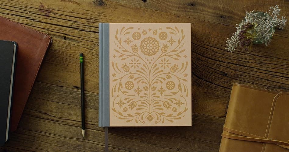 ESV Journaling Study Bible (Cloth over Board, Blush/Ochre, Floral Design): Holy Bible, English Standard Version thumbnail 2