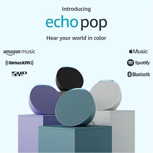 Amazon Echo Pop (newest model), Our smallest speaker with Alexa+ Early Access, Fits in any room, Midnight Teal thumbnail 12