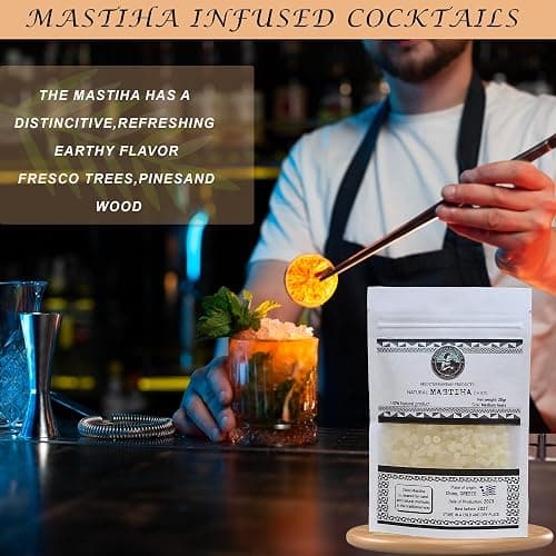 Organic Mastiha Chios 20G – 100% Natural Greek Mastic Gum, Gluten-Free & Sugar-Free Vegan Resin from Greek Farmers, Authentic Mastiha Tears for Daily Use thumbnail 6