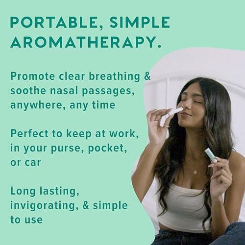 MOXĒ Eucalyptus Essential Oil Nasal Inhaler, Sinus & Congestion Relief, Daily Relaxation, Stress Relief, Therapeutic No-Mess Aromatherapy, Pure and Natural, Made in USA (3 Pack) packaging may vary thumbnail 5