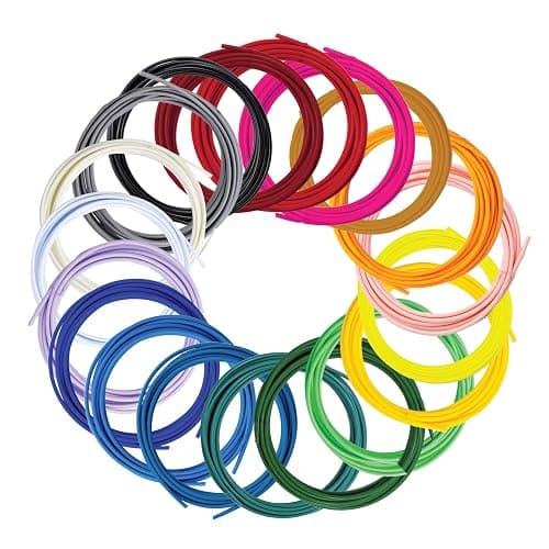 SCRIB3D Pen Filament Refills, 20 Colors, 320 Feet, 1.75mm PLA, Works with SCRIB3D, PIKA3D, MYNT3D and Most Other 3D Printing Pens - Image 1