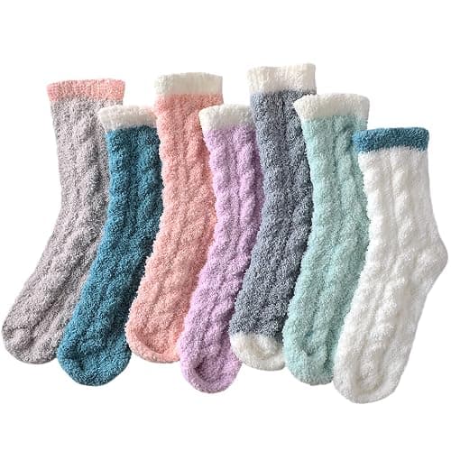Nimalpal Fuzzy Socks - Women's Fluffy, Cozy Warm Socks for Winter, Slipper Socks - Image 1