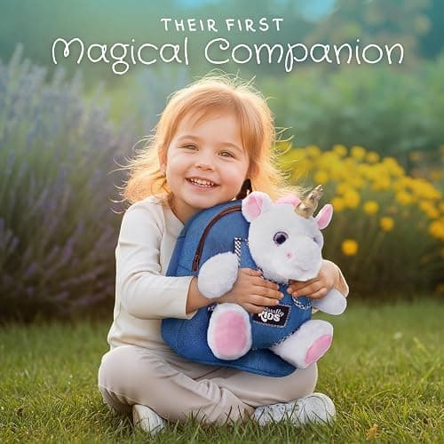 Naturally KIDS Toddler Backpack w Unicorn Toys, 2 Year Old Girl Birthday Gift, 3 Year Old Girl Gift Boy, Toddler Unicorn Toy thumbnail 7