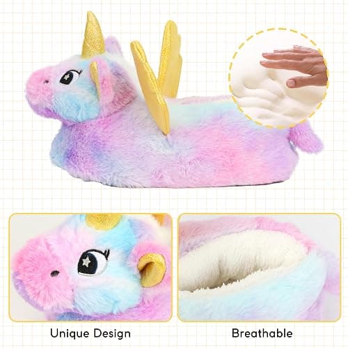 Aopuro Cute Women Penguin Animal Slippers Fluffy Warm Plush House Shoes Novelty Soft Slippers Cartoon Gifts for Birthday Christmas thumbnail 4