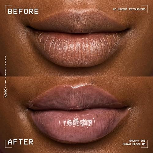 NYX Professional Makeup Smushy SOS, Hydrating Lip Mask, 12HR Hydration, Glossy Shine, Shade: Guava Glaze (Pink) thumbnail 8