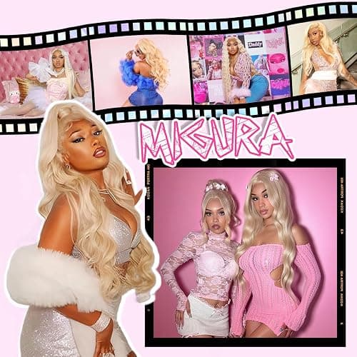 MIGURA 30 Inch 613 13x6 Lace Front Wig Human Hair Blonde Wig Human Hair 200 Density Blonde Body Wave Lace Front Wigs Human Hair Pre Plucked 613 HD Lace Frontal Wig thumbnail 4