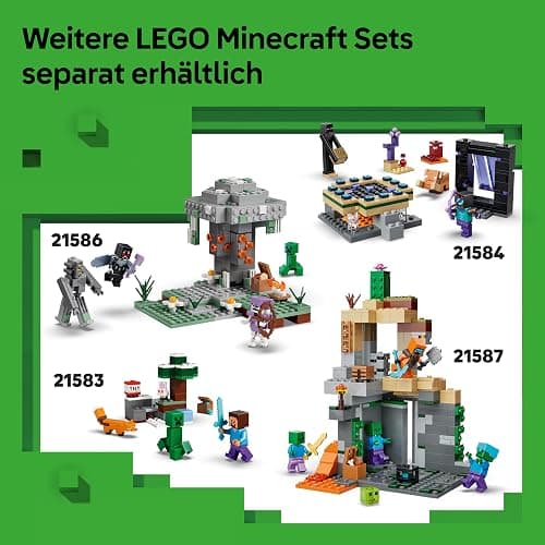 LEGO Minecraft Hühnerfarm - Spielzeug zum Bauen mit Hühner Fan Minifigur, Baby Zombie und Fuchs Figuren - Set mit Minecraft Figur - Ostergeschenke für Jungen und Mädchen ab 7 Jahren - 21585 thumbnail 9