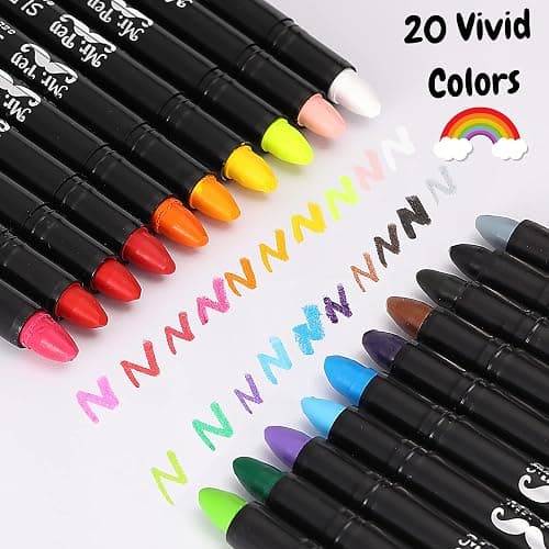 Mr. Pen- Gel Crayons, 20 Pack, Twistable, Non-Toxic, Coloring Crayons thumbnail 4