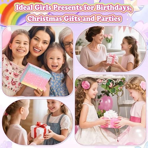 480 Pcs Girls Press ons False Nail Art Kit with Storage Case | Cute Stuff Gift for Girls 8-12 Fake Nails Adhesive thumbnail 7