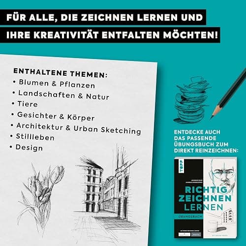 Richtig zeichnen lernen: Grundlagen Zeichentechniken Motive thumbnail 9