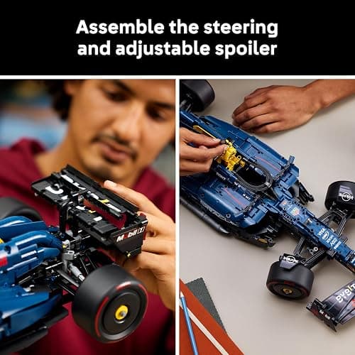 LEGO Technic Oracle Red Bull Racing RB20 F1 Car Model Kit - Collectible Formula 1 Building Set with 1:8 Scale V6 Engine, Gear Box, Steering & DRS - Gift Idea for Adult & Teenage Racing Fans - 42206 thumbnail 6
