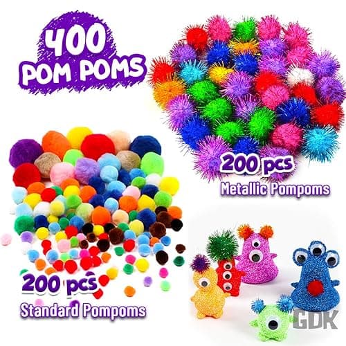 Goody King Arts and Crafts Supplies for Kids - 1170Pcs+ Craft Art Supply Kit for Toddlers Kids Craft Supplies & Materials Age 4 5 6 7 8 9 - Christmas D.I.Y. Crafting School Supplies thumbnail 3