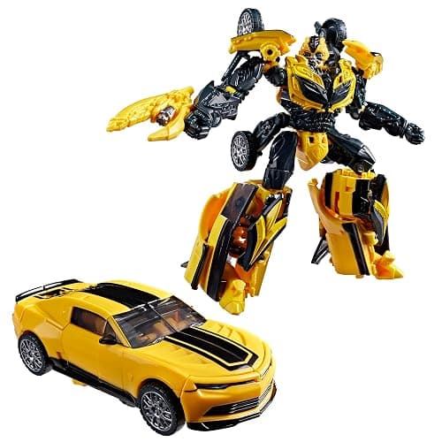 Transformers Studio Series Bumblebee, Age of Extinction Deluxe Class 5-Inch Converting Action Figure, Robot Toys for 8+ - Image 1