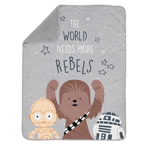 Lambs & Ivy Star Wars Rebels Baby Blanket - Gray thumbnail 4
