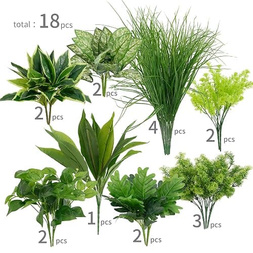 Clycaloor 18Pcs Outdoor Artificial Boxwood UV Resistant Fake Stems Plants, Faux Plastic Greenery for Indoor Outside Hanging Plants Garden Porch Window Box Home Wedding Farmhouse Décor thumbnail 3
