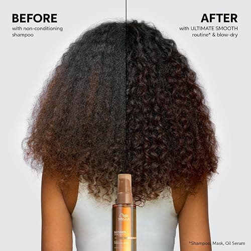 Wella Professionals ULTIMATE SMOOTH Miracle Oil Serum for Dry, Dull & Frizzy Hair | Nourishes, Smooths & Adds a Silky Shine | With Squalane & Omega 9 | Heat Protectant | Color Safe thumbnail 15