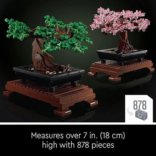 LEGO Botanicals Bonsai Tree - Faux Plant for Adults - Home Décor Set - Gift for Mother's Day with Artificial Cherry Blossom Flowers - DIY Building Projects - Botanical Collection - 10281 - Bonsai - simple thumbnail 6
