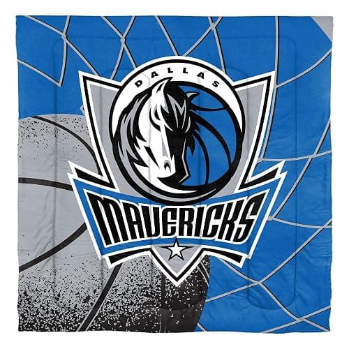 NORTHWEST Dallas Mavericks Officially Licensed NBA Comforter Set – Full/Queen & Twin/Twin XL – Soft Bedding with Team Logo & Pillow Shams – Basketball Fan Bedroom Set, Full/Queen thumbnail 2