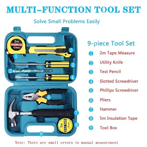 LIANXIN Roadside Emergency Car Kit-Safety Car Kit Car Emergency Kit with Jumper Cables Roadside Assistance Kit, Tow Rope, Safety Hammer, Reflective Warning Triangle,Car Tool Kit thumbnail 3