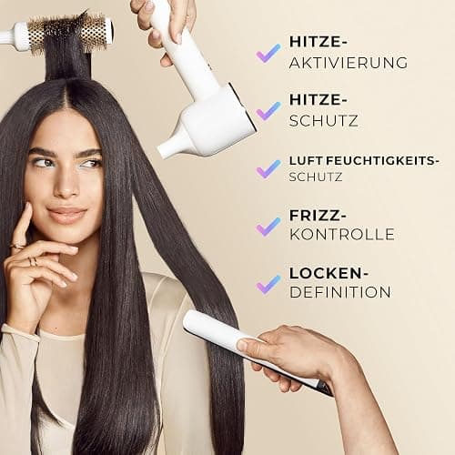 Pantene Pro-V Moisture Boost Heat & Glow Leave-In-Creme 135ml. Schützt vor Luftfeuchtigkeit, Frizz und Hitze. Mit Hitzeaktivierter Pro-V Formel. Anhaltende Weichheit und Glanz Ohne zu Beschweren thumbnail 8