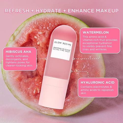 Glow Recipe Dewy Babies Travel Skincare Set - Plum Plump Hyaluronic Acid Serum + Dewy Flush Tinted Blush Drops + Pink Juice Face Moisturizer + Bronzing Hue Drops + Ultra Fine Facial Mist (5 Count) thumbnail 7
