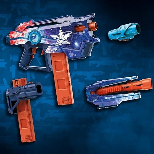 Nerf Loadout Galactic Commander Motorized Blaster, 3 Firing Modes, 3 Attachment Accessories, 48 Nerf N1 Darts, Kids Toys & Gifts, Ages 8+ thumbnail 5