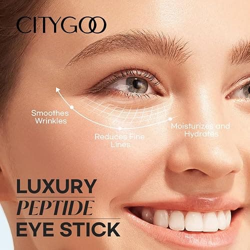 CITYGOO Peptide Under Eye Cream: Moisturizing Eye Stick Reduce Wrinkles Fine Lines for Women & Men (Peptide Moisturizing Eye Stick, 1pcs) thumbnail 2