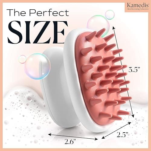 KAMEDIS Scalp Massager Brush - Silicone Gentle Scalp Scrubber, Exfoliator & Hair Dandruff Scrub Away - Use On Shower with Shampoo for Scalp Scrub. Suitable for Men & Women thumbnail 7