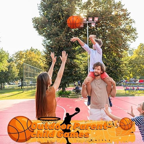 Amarlozn 5" Mini Foam Basketball Set, 3 PCS Orange, Ideal for Kids, Toddlers, Beach, Pool, Indoor & Outdoor Play thumbnail 5