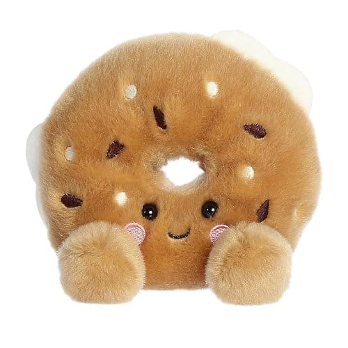 Aurora® Adorable Palm Pals™ Tony Everything Bagel™ Stuffed Animal - Fun Collectible Plush for Kids and Adult Collectors - Perfect for Decorating Rooms and Birthday Gifts - Brown 4.5 Inches thumbnail 3