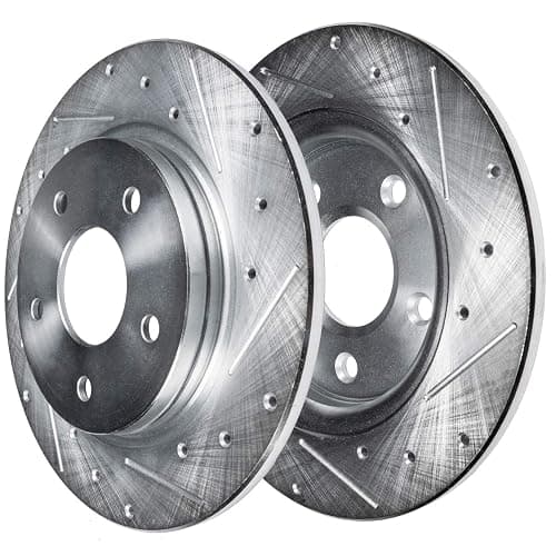 Detroit Axle - Brake Kit for 2016 Honda Accord [Sport], Drilled Slotted Disc Brake Rotors Ceramic Brakes Pads Replacement : 12.28" inch Front and 11.10" inch Rear Rotor thumbnail 9