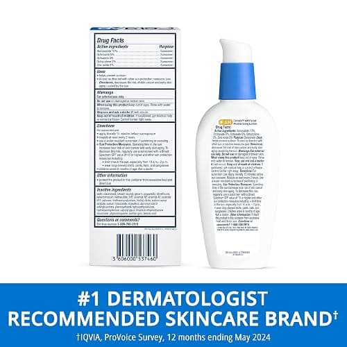 CeraVe AM Facial Moisturizing Lotion with SPF 30, Oil-Free Face Moisturizer with SPF, Formulated with Hyaluronic Acid, Niacinamide & Ceramides, Non-Comedogenic, Broad Spectrum Sunscreen, 3 Ounce thumbnail 8