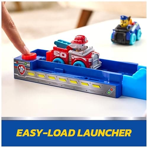 PAW Patrol Pup Squad Track Set, Looping Track Playset & Vehicle Launcher with Chase & Marshall Toy Cars, Kids Toys for Boys & Girls Ages 3 and Up thumbnail 4