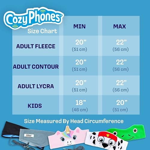 CozyPhones Over The Ear Headband Headphones - Kids Headphones Volume Limited with Thin Speakers & Super Soft Fleece Headband - Ivory Panda thumbnail 6