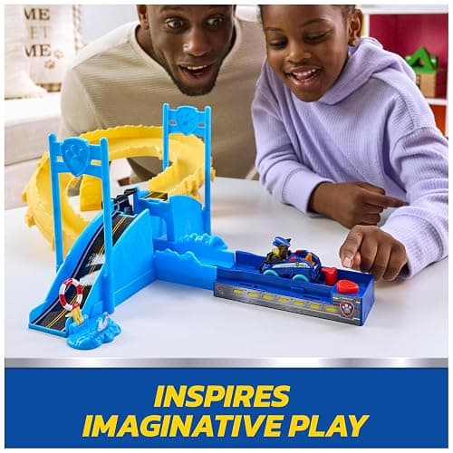 PAW Patrol Pup Squad Track Set, Looping Track Playset & Vehicle Launcher with Chase & Marshall Toy Cars, Kids Toys for Boys & Girls Ages 3 and Up thumbnail 3