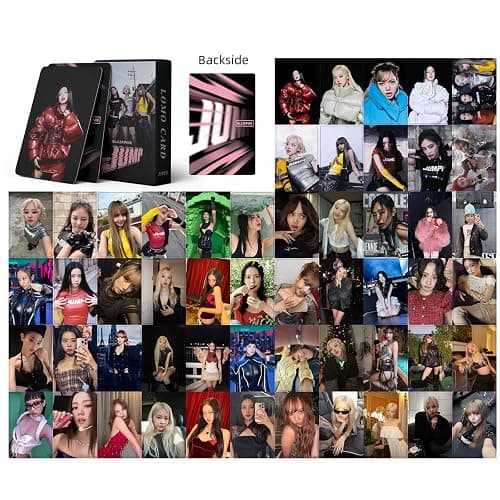 Beyitoria Black Pink Fotokarten Set (220 Stück) - 4 Boxen Lomo Cards, Korean Pop BP Fanartikel Sammelkarten HD Fotokarte - Idol Merch Geschenk für Mädchen thumbnail 4