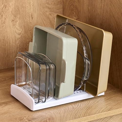YouCopia StoreMore Adjustable Bakeware Rack with Steel Wires, Cookie Sheet Baking Pan and Tray Organizer for Kitchen Cabinet and Pantry Storage, Premium Edition thumbnail 7