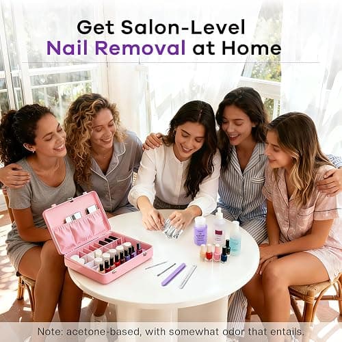 Glamonade Acetone Nail Polish Remover: Gel Polish Remover for Removal of Regular Nail Polish/Gel/Nail Tips/Glitter Polish | Grape Scent Gel Nail Polish Remover with Easy Push-Down Pump(6.34 Fl Oz) thumbnail 6