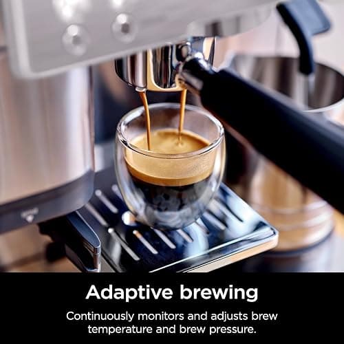 Ninja Luxe Café 3-in-1 Espresso, Drip Coffee and Cold Brew Machine | Intergrated Coffee Grinder, Milk Frother, Assisted Tamper & Built-In Espresso Accessory Storage | Stainless Steel | ES601 thumbnail 9
