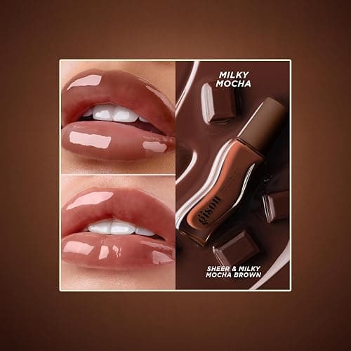 Gisou Honey Infused Hydrating Lip Oil, Nourishing Lip Moisturizer for Dry Lips (Milky Mocha) thumbnail 2