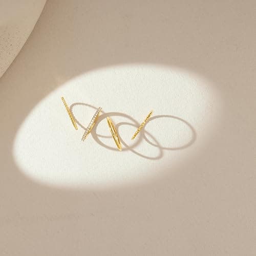 Gelbesty Gold Rings for Women Waterproof, Dainty Stack Minimalist Non Tarnish 1.2mm Thin Thumb Simple Pinky Rings Trendy Set for Women Size 5 6 7 8 9 10 11 thumbnail 8