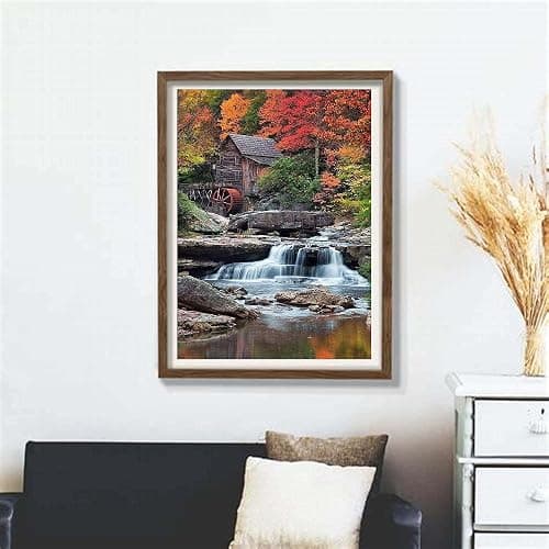 KTHOFCY 5D DIY Diamond Painting Kits for Adults Kids Waterfall Full Drill Embroidery Cross Stitch Crystal Rhinestone Paintings Pictures Arts Wall Decor Painting Dots Kits 15.7X11.8 in thumbnail 2
