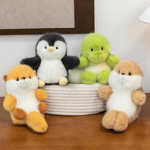 ABEARCAR Cute Turtle Stuffed Animals 6" Soft Sea Turtle Plush Toy Cute Plushies Pillow Birthday Christmas Valentine's Day Gifts for Kids Girlfriend thumbnail 8